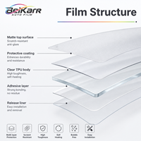 Film de protection de peinture (PPF) BEIKARR auto-réparant anti-rayures en TPU satiné mat, garantie 8-10 ans, protection UV/IR pour voiture