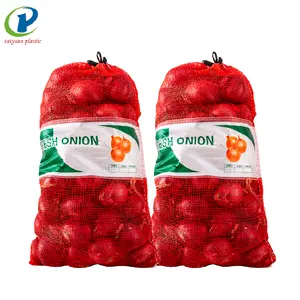 Fabrika satış L-dikiş pp leno soğan örgü çanta için sebze ile en iyi fiyat