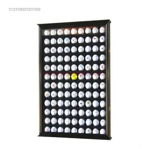 Boîtier d'exposition de boules de golf en bois, design personnalisé avec 108 trous