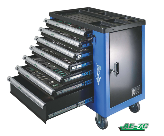 AE-7C   All in One Heavy Duty Tool Cabinet With Tools Hand Tool Sets for Equipment Maintenance
