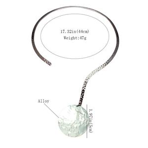 Gargantilla <span class=keywords><strong>de</strong></span> torsión con signo <span class=keywords><strong>de</strong></span> interrogación <span class=keywords><strong>de</strong></span> moda, Collar <span class=keywords><strong>de</strong></span> Metal Punk para mujer, accesorios <span class=keywords><strong>de</strong></span> cuello llamativo para regalo <span class=keywords><strong>de</strong></span> aleación - Product Image 5