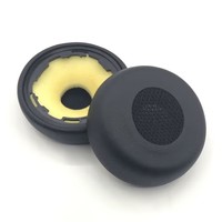 Coussinets de remplacement en cuir protéiné et éponge souple pour casques supra-auriculaires Jabra Evolve 75, 75+, 75 UC, 75 MS