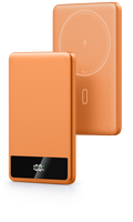 Batterie externe magnétique ultra-mince 5000 mAh OEM en gros, charge rapide PD20W, coque métallique, affichage LED, Type C, portable