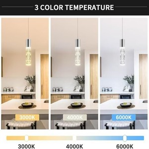 Hiện đại <span class=keywords><strong>Chrome</strong></span> LED trần ánh sáng mặt dây chuyền duy nhất ánh sáng Nước bong bóng cột thủy tinh pha lê Đèn chùm cho nhà bếp phòng ngủ ăn - Product Image 2