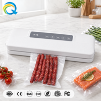 QH-56 Machine de mise sous vide électrique automatique 110W pour cuisine domestique, petite et portable, pour la conservation des aliments, scelleuse sous vide continue
