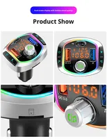 Auto-Ladegerät für MP3-Player 5.0 Verlustfreier Musik-FM-Transmitter Freisprecheinrichtung Zigarettenanzünder Multifunktionales Schnellladegerät