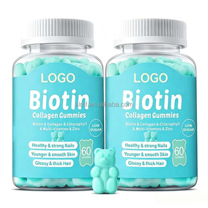 กัมมี่ไบโอตินคอล<span class=keywords><strong>ล</strong></span>าเจน 10000mcg ผสมซิงค์และค<span class=keywords><strong>ล</strong></span>อโรฟิล<span class=keywords><strong>ล</strong></span>์ สำหรับบำรุงเส้นผม ผิวพรรณ และเ<span class=keywords><strong>ล</strong></span>็บ ผลิตแบบ OEM สำหรับขายส่งและรับผลิตแบรนด์ส่วนตัว - Product Image 1