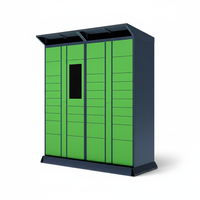 Casier de livraison de colis intelligent en acier assemblé avec serrure électronique pour un retrait sécurisé en appartements, bureaux et campus