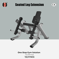 Machine d'extension des jambes à charge libre avec dossier réglable et rouleaux avant pour les jambes, équipement de musculation assis pour le bas du corps, idéal pour les salles de sport commerciales