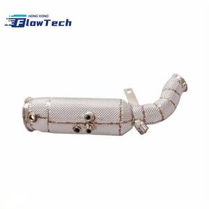 ท่อลง FlowTech 200 Cell High-Flow SS304 สำหรับ Audi A4 A5 Avant B8 B8.5 B9 2.0T Turbo พร้อมแผ่นกันความร้อน - Product Image 1