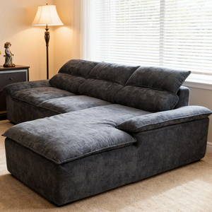 Set di Divani Modulari in Tessuto, <span class=keywords><strong>Mobili</strong></span> per Soggiorno con Compressione Sottovuoto, Divani Reclinabili - Product Image 4