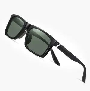 New Men's Casual Sports Sunglasses Blue TR90 Frame UV400 Lenses Polarizing Tac Material Blowhole Dazzling Sunblock Sunglasses