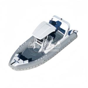 Bateau de pêche en fibre de verre Hypalon/PVC de 23 pieds (680 cm), certifié CE, bon marché et très vendu pour les sorties de pêche en famille - Product Image 1