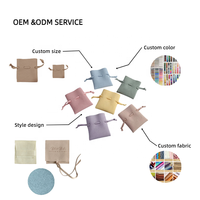 Boîte de rangement en cuir souple avec logo personnalisé, fermeture à cordon, pochette cadeau en microfibre faite à la main pour bijoux, bagues, bracelets, emballage