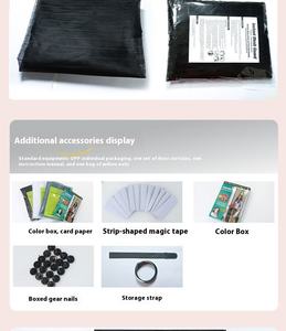 <span class=keywords><strong>Moustiquaire</strong></span> <span class=keywords><strong>Magnétique</strong></span> à Fermeture Automatique 100x210cm, Rideau Anti-Mouche pour Porte et Fenêtre - Product Image 3