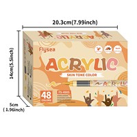Marqueur acrylique liquide couleur chair à pointe souple, sans pression, pour peinture artistique, stylos de peinture couleur chair imperméables pour la roche