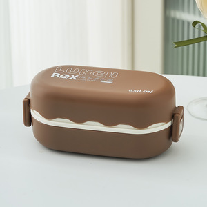 Boîte à lunch double couche pour étudiants, style nordique simple, compatible micro-ondes, vente en gros 2026 - Product Image 5