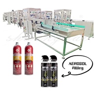 Machine de remplissage automatique PLC pour aérosols, peintures, crèmes fouettées, désodorisants, haute précision, électrique, pour bouteilles et boîtes de conserve métalliques