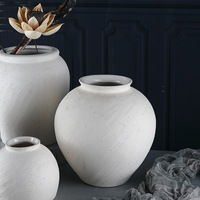 Vase en céramique artisanal nordique, style porcelaine bleu et blanc, décoration moderne pour la maison, centre de table, décoration florale pour le salon