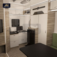 Nouveau camping-car australien hybride de 16 pieds tirer derrière 4x4 tout-terrain Rv Rvs campeurs en aluminium Mini Australie