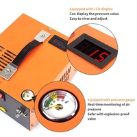 Compresseur d'air PCP 4500 psi avec écran LED, petit filtre, compresseur de voiture 12 V CC, 30 MPa, 300 bars, 4500 psi, pompe PCP