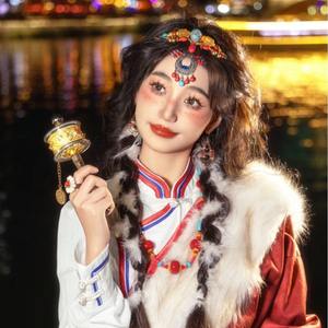 Collana Lunga Vintage YL in Stile Etnico, Versatile per Uomini e Donne, con Ciondolo Esagerato in Perle di Turchese e Cielo - Product Image 4