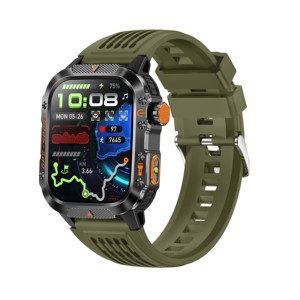 Reloj inteligente para exteriores HT36 con GPS, altímetro, barómetro, brújula, pantalla HD de 2.01 pulgadas, batería de 540 mAh, resistente al agua 3ATM, reloj inteligente con SOS. - Product Image 4