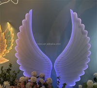 Offre Spéciale métal ailes d'ange toile de fond ailes de papillon lumières décoratives LED lumineuses pour la décoration de scène