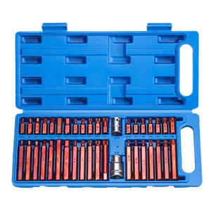 40pcs Metric Socket <b>Set</b> 1/2'' 3/8'' Adaptor Drive Shank Hex Torx Spline Star Impact OEM Chrome Vanadium Steel Hard Case Hand - Product Image 5