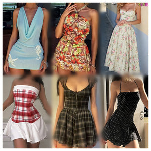 Bán buôn cho Nhà cung cấp Thương hiệu New Tops mix các loại ăn mặc số lượng lớn kiện phụ nữ quần áo sử dụng quần áo của phụ nữ quần áo Ăn mặc - Product Image 3