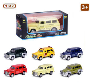 <span class=keywords><strong>Bus</strong></span> scolaire HY Chevy classique vintage en métal à l'échelle 1:32, jouet à tirer en arrière avec son et lumière, 2 portes ouvrables |   Direct d'usine - Product Image 3