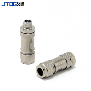 M12 X Code 8pin Đầu Nối Lắp Ráp Được Bảo Vệ Bằng Kim Loại Thẳng - Product Image 1