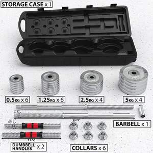ชุดดัมเบลปรับน้ำหนักได้เคลือบไฟฟ้า ชุดบาร์เบล 50 กก. ยี่ห้อ Zhoya ขายดี เหมาะสำหรับอุปกรณ์ฟิตเนสในบ้าน - Product Image 2