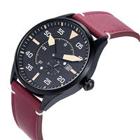 Montres mécaniques pour hommes, personnalisées en usine, style rétro, bracelet en cuir, cadran squelette avec chiffres romains, pour affaires