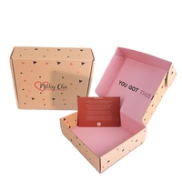 Boîte en carton ondulé personnalisée avec logo, emballage pliable pour bijoux, cosmétiques, impression, boîte cadeau en papier pour expédition