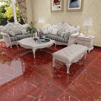 Guangdong 800x800 Salon Vert Plein Carreaux de Céramique Simple Moderne Marbre Plancher Antidérapant Poli Grande Dalle Pierre