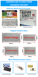 Placas <span class=keywords><strong>de</strong></span> Matrícula <span class=keywords><strong>de</strong></span> Aluminio <span class=keywords><strong>de</strong></span> Recuerdo <span class=keywords><strong>de</strong></span> EE. UU. - Diseño Personalizado, Estampado Ecológico Sin Níquel - Product Image 6