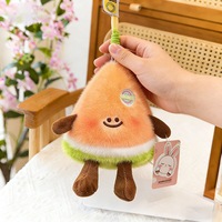 Pluche zachte schattige aardbei oranje hanger pop ornamenten cartoon sleutelhanger PP katoen 11-30cm unisex