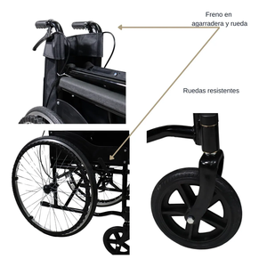 <span class=keywords><strong>Silla</strong></span> <span class=keywords><strong>de</strong></span> <span class=keywords><strong>Ruedas</strong></span> Manual BME 4619 Económica: Resistencia y <span class=keywords><strong>Valor</strong></span> a un Precio <span class=keywords><strong>de</strong></span> $22.5 - Product Image 6