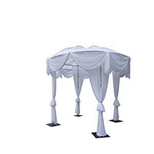 Wedding Pipe and Drape Aluminum Pipe and Drape <b>Kit</b> Adjustable Backdrop Stand Portable Curtains Poles for Sale - Product Image 1