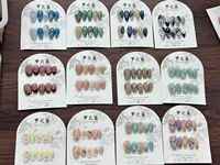 JIAZHIMU Ongles 3D Faits Main en Acrylique – Vente en Gros – Designs Tendance : Amande, Stiletto, Papillon, Carré