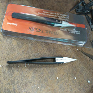 Précision En Acier Inoxydable <span class=keywords><strong>Pince</strong></span> À Épiler avec Résistant À La Chaleur-Pointe Brucelles En Céramique - Product Image 3