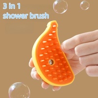 Nouvelle brosse à vapeur autonettoyante pour chat pour animaux de compagnie élimine les poils emmêlés et lâches avec des matières plastiques en caoutchouc et silicone