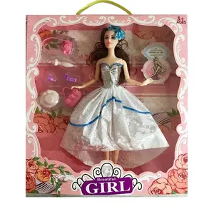 전체 판매 프로모션 장난감 인형 최고의 생일 선물 소녀 플라스틱 장난감 아름다움 인형 세트