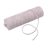 Rouleau de fils de coton tressés écologiques de haute qualité, mèche de bougie en coton longue et stable