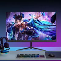 Moniteur de jeu 24 pouces 75 100 165Hz 1080p IPS Cadre ultra fin Montage VESA FHD 1920x1080 HD Noir pour le jeu