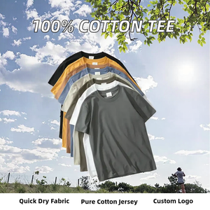 T-shirt décontracté pour homme en jersey 100 % coton de qualité supérieure, coupe régulière, personnalisable avec logo, respirant, séchage rapide, effet délavé - Product Image 2