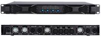 Demao DP1000 fabrika toptan 2*2400watt amplifikatör ses sistemi güç amplifikatörü 1U sınıf D Amp evrensel dijital amplifikatörler