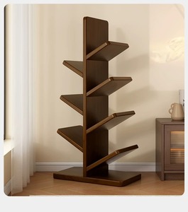 Estantería Creativa <span class=keywords><strong>de</strong></span> Madera Maciza en Forma <span class=keywords><strong>de</strong></span> Árbol, Librería <span class=keywords><strong>de</strong></span> Pie, Marco Decorativo, Estantería <span class=keywords><strong>de</strong></span> Madera, Oficina en Casa - Product Image 1
