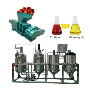 Máquina completa de refinería de aceite de cocina, máquina procesadora de aceite de palma, línea de producción en Indonesia